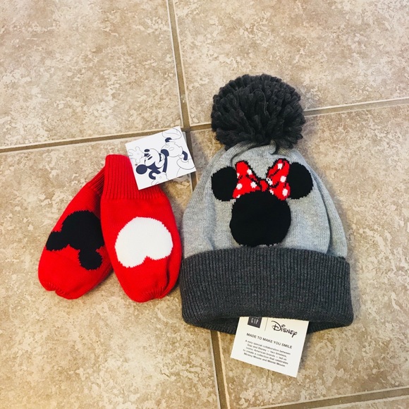 GAP Other - NWT Disney GAP Minnie Mouse Hat & Mittens! ❤️❤️
